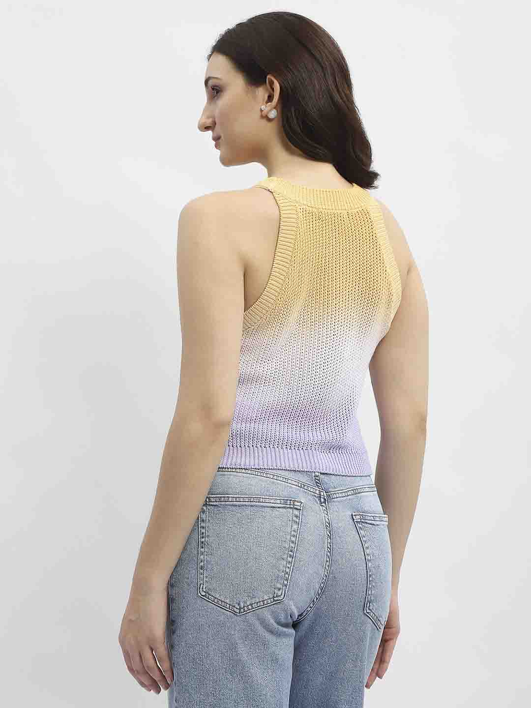 Madame Ombre Effect Lilac Halter Neck Top - Image 6