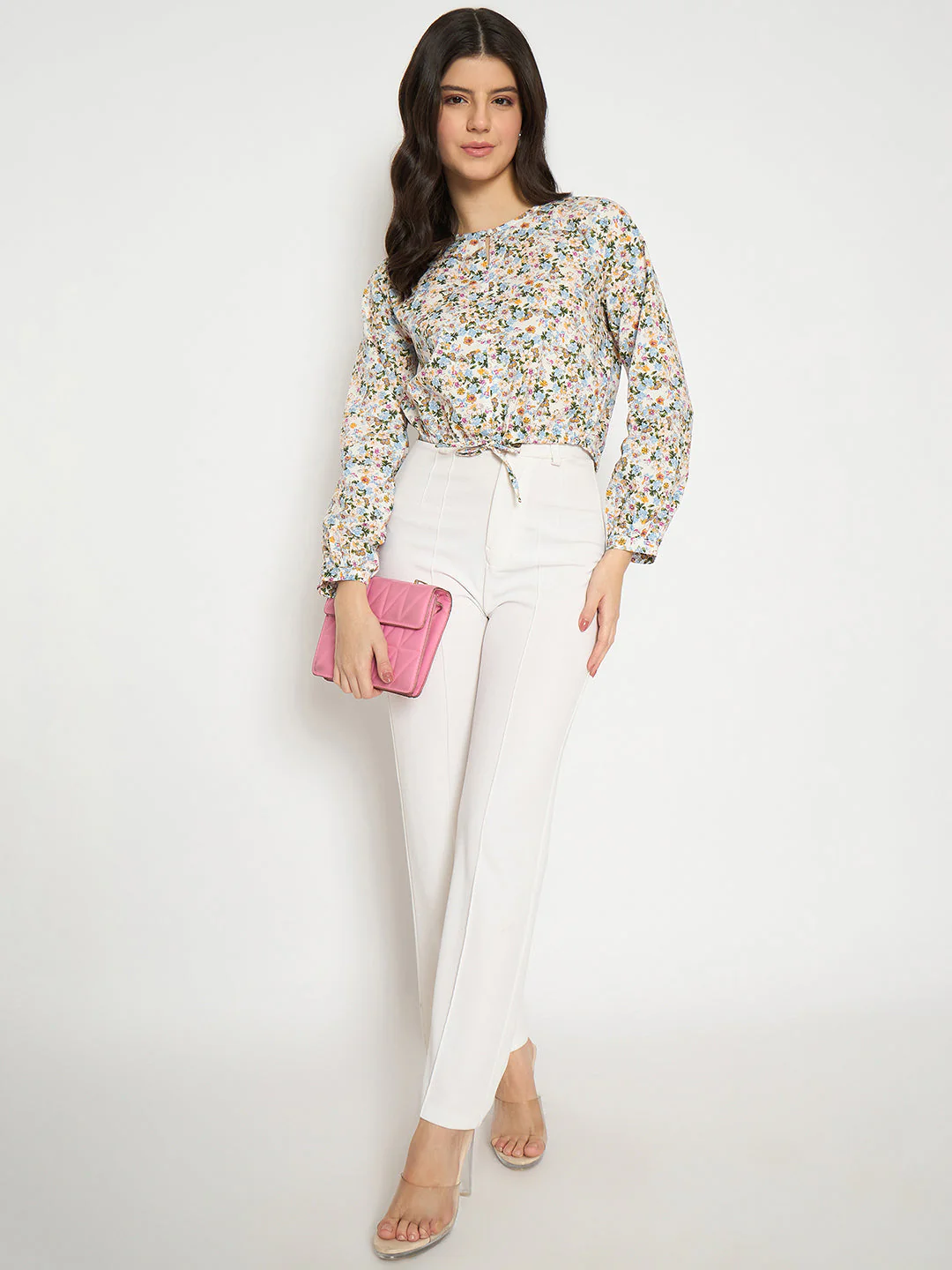 Madame All Over Print Full Sleeve Multicolor Top - Image 2