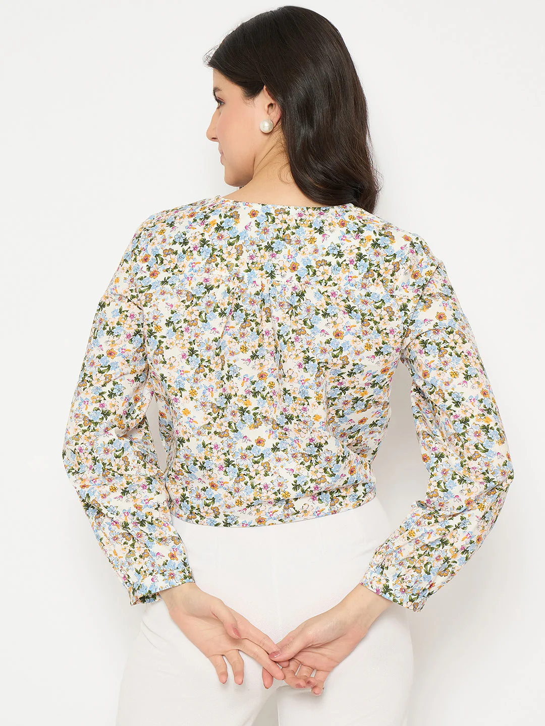 Madame All Over Print Full Sleeve Multicolor Top - Image 6