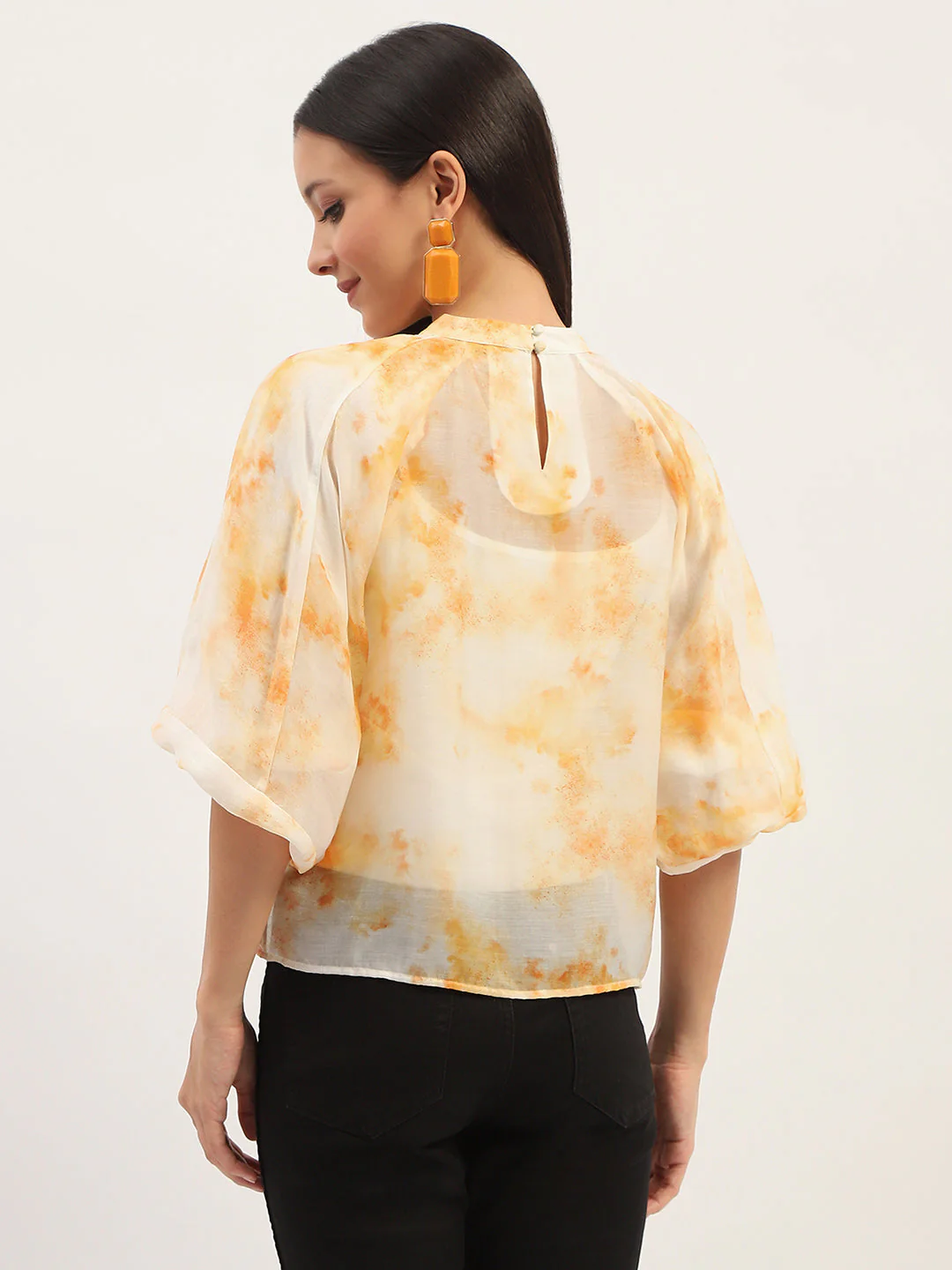 Madame Tie Dye Ivory Top - Image 3