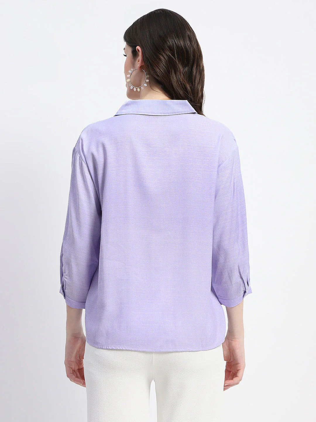 Madame Embellished Purple Shirt - Image 5