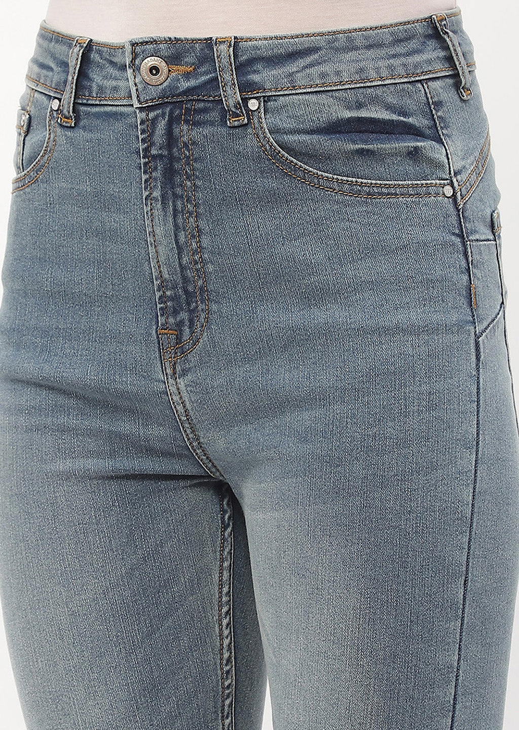 Madame Mid Rise Mid Blue Skinny Fit Jeans - Image 6