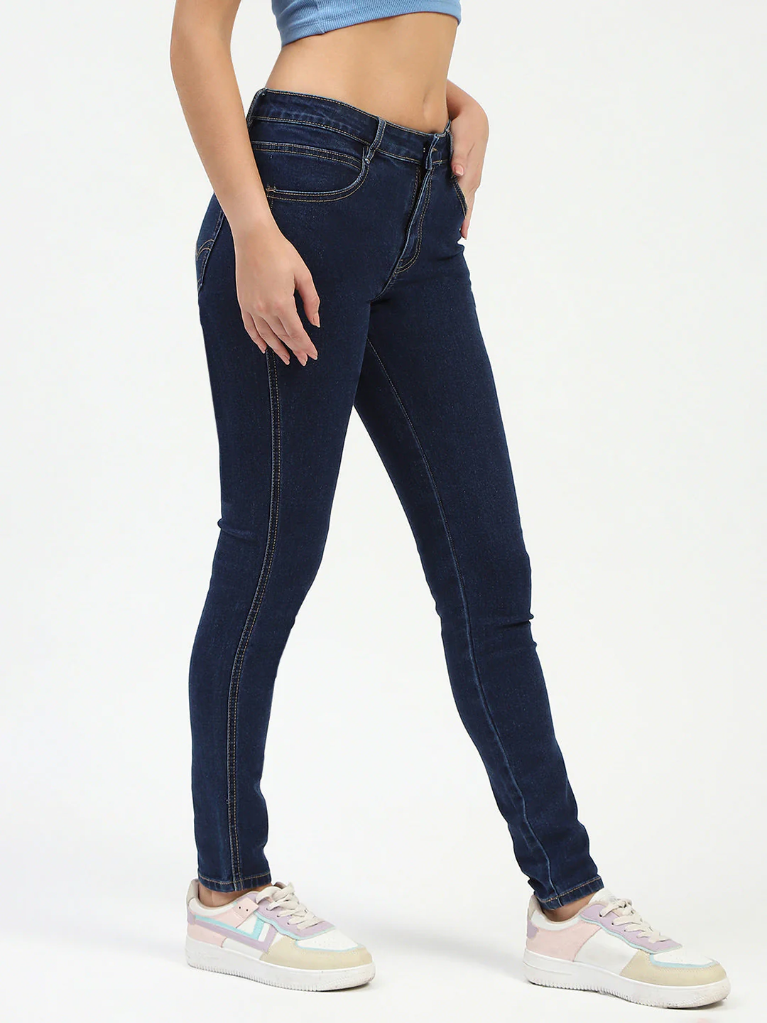 Madame Blue Skinny Fit Jeans - Image 3