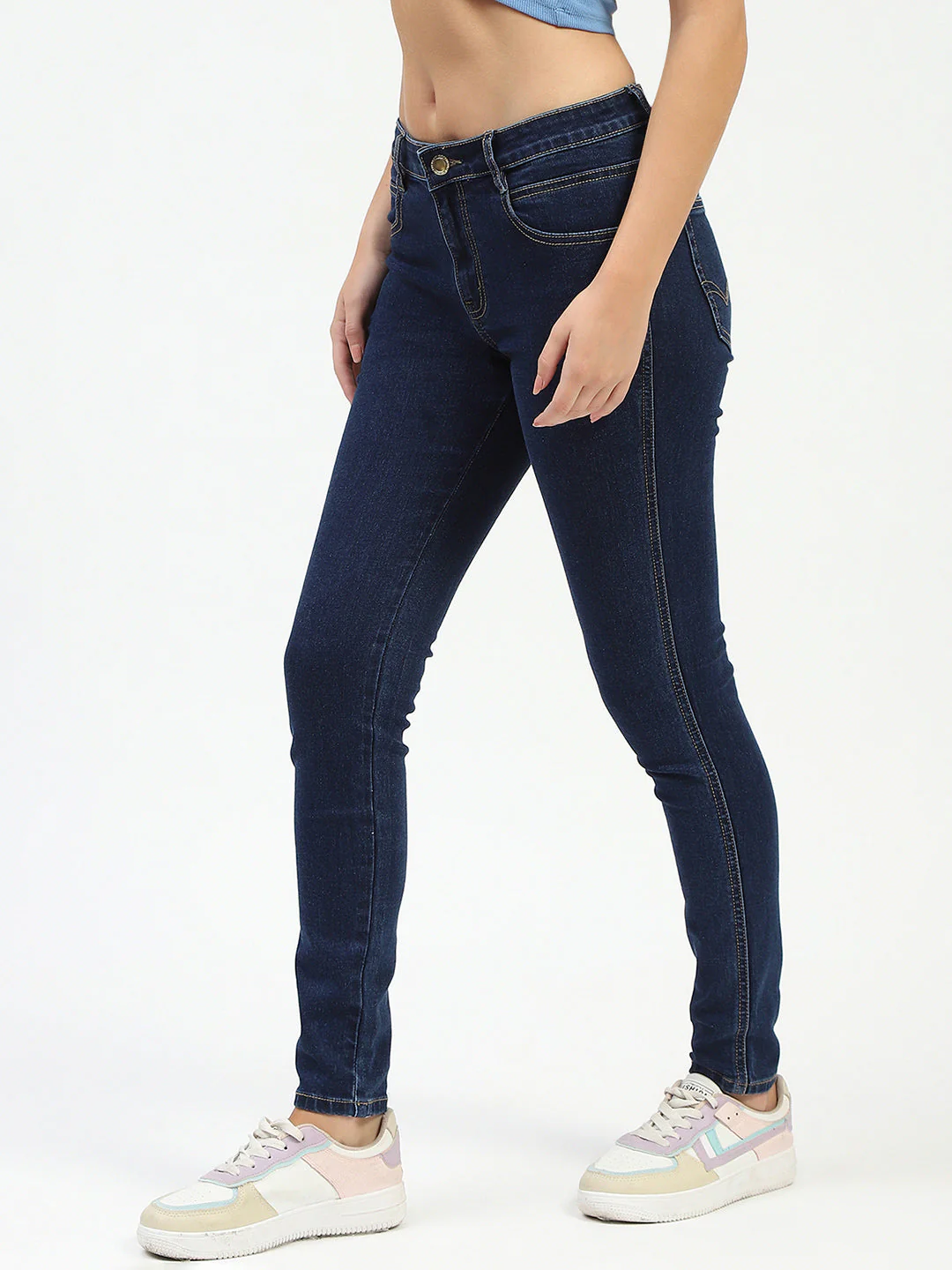 Madame Blue Skinny Fit Jeans - Image 4