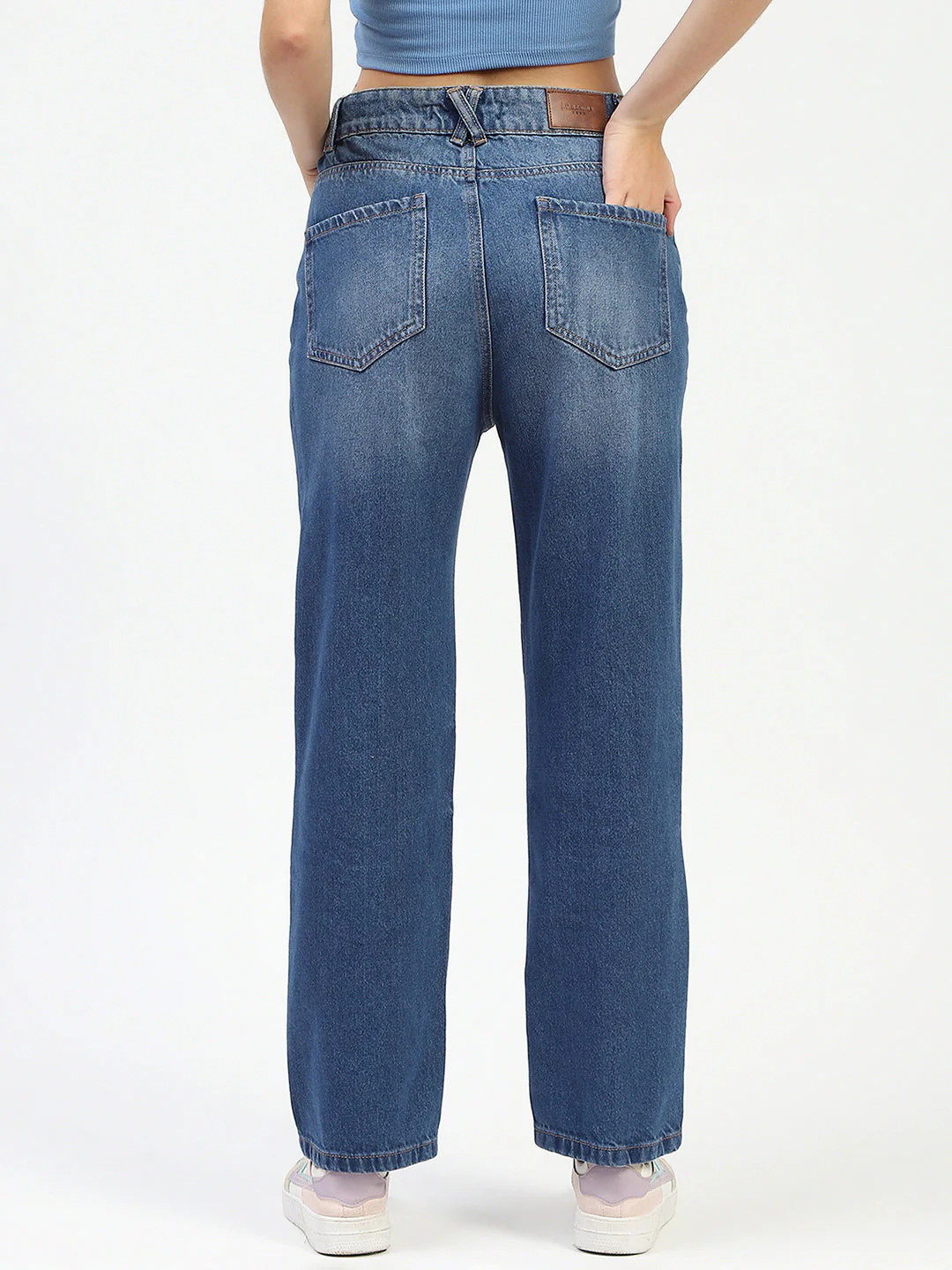 Madame Blue Straight Fit Jeans - Image 5