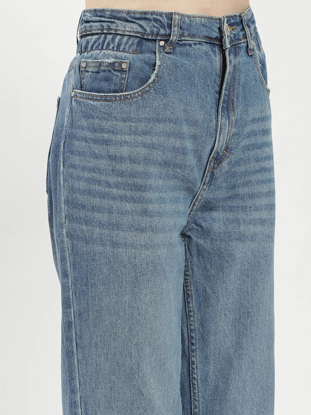Madame Blue Straight Fit Jeans - Image 6