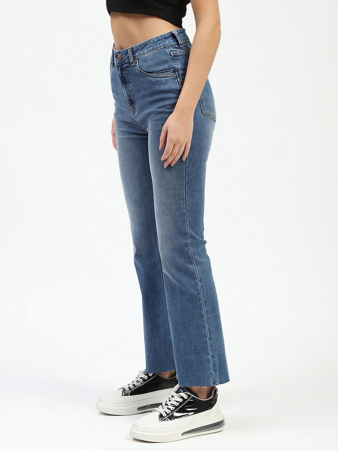 Madame Blue Flared Jeans - Image 4
