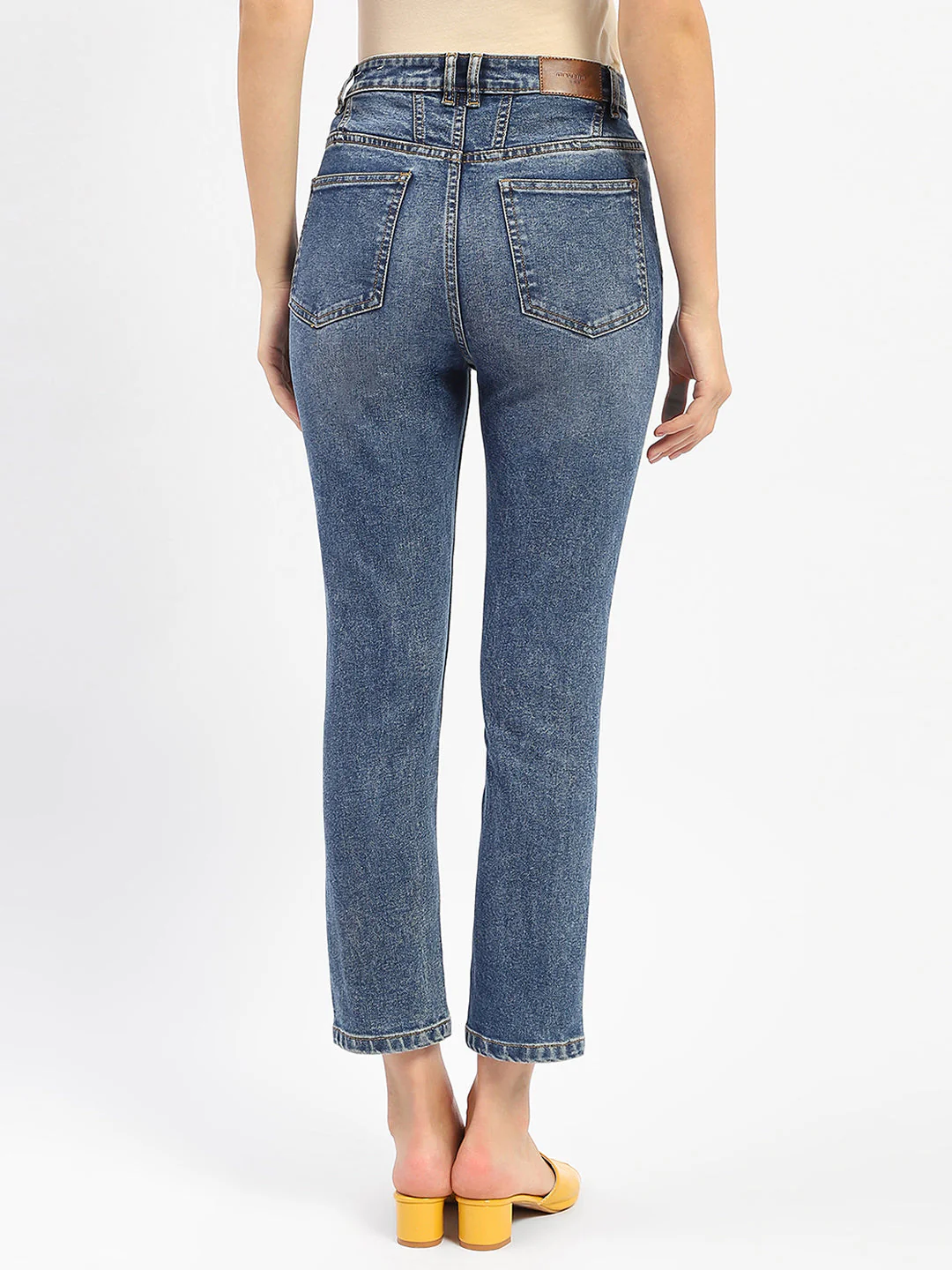 Madame Slim Fit Blue Denim Jeans - Image 5