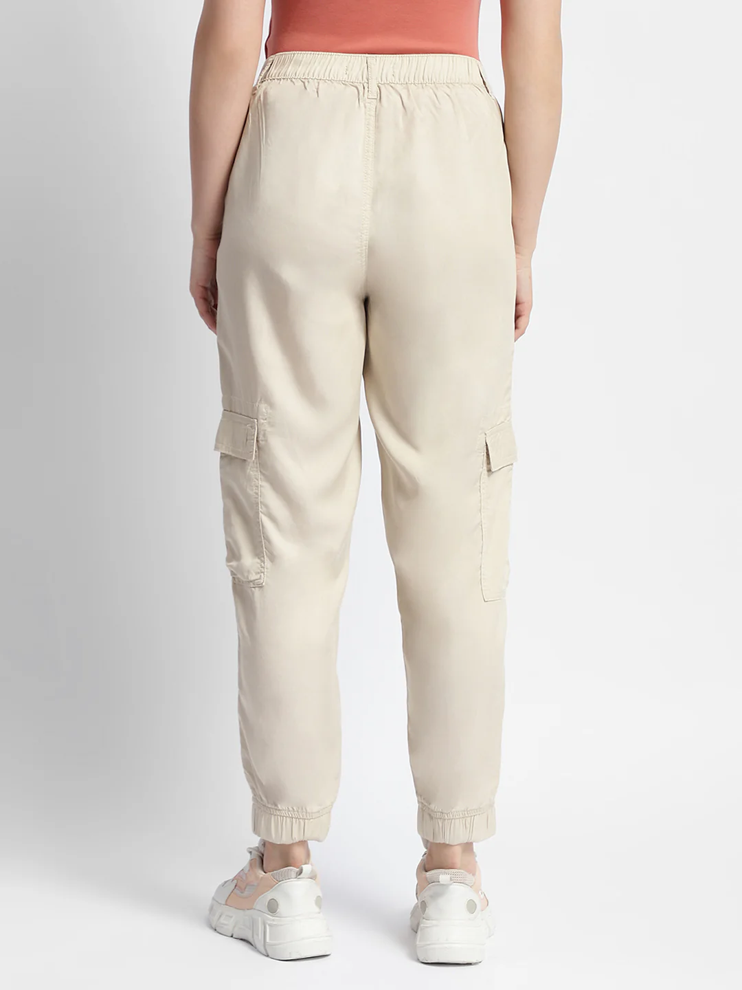 Madame Off-White Tapered Fit Mid-Rise Joggers - Image 5