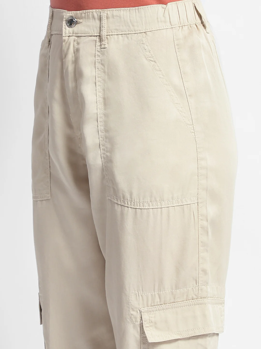 Madame Off-White Tapered Fit Mid-Rise Joggers - Image 6