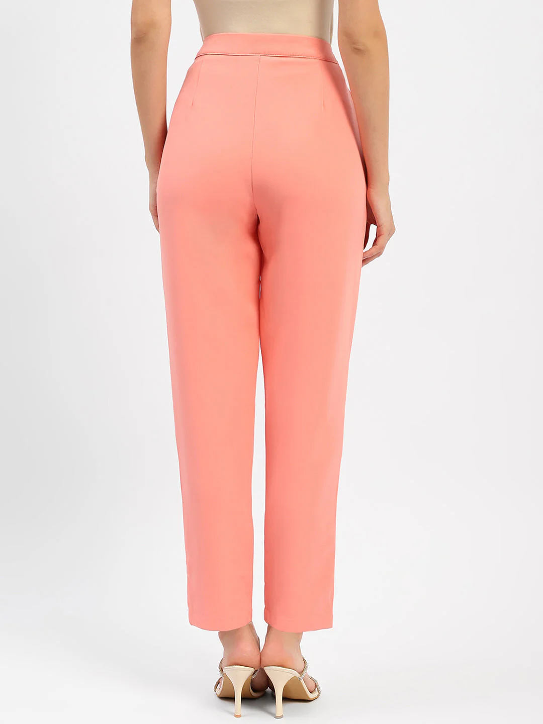 Madame Salmon Solid Regular Trousers - Image 3