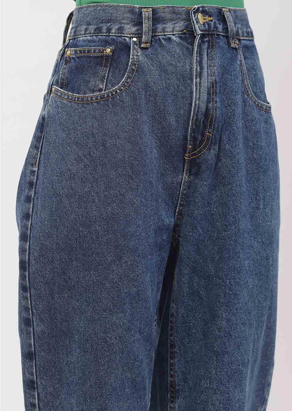Madame High Rise Light Blue Mom Fit Jeans - Image 6