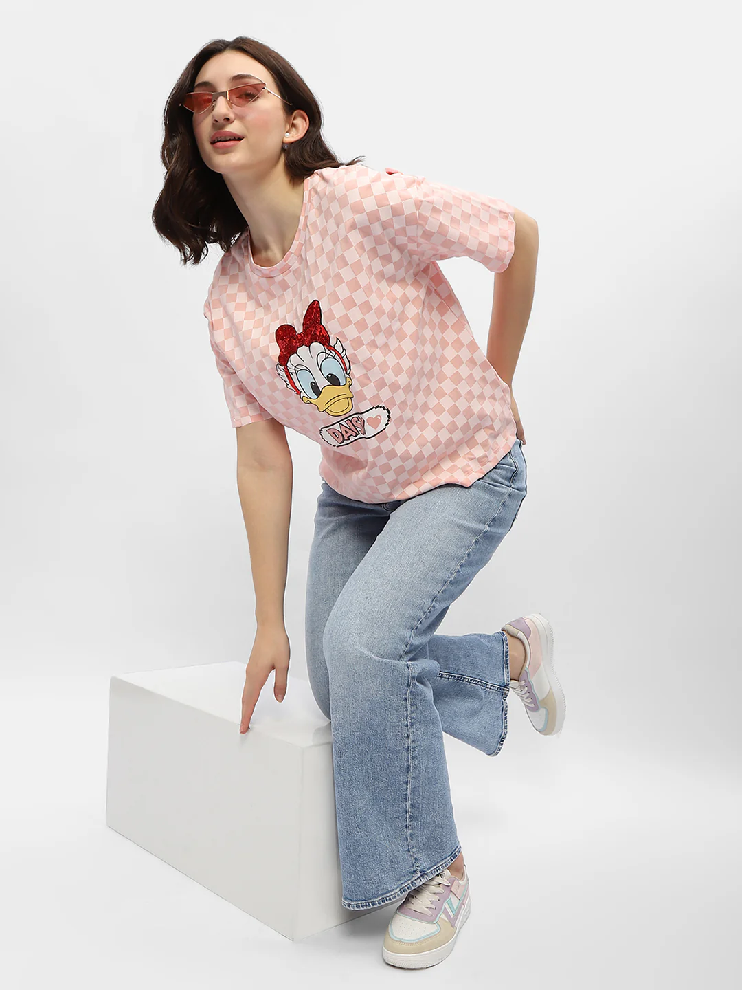 Madame Disney Donald Duck Pink Cotton T-Shirt - Image 2