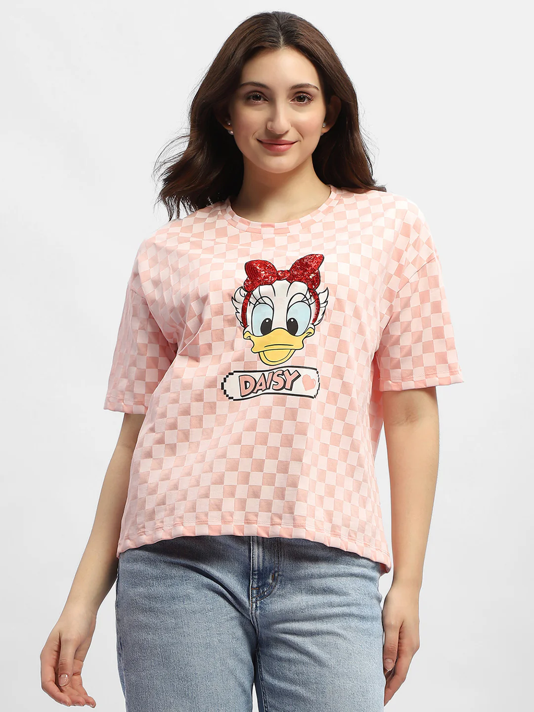 Madame Disney Donald Duck Pink Cotton T-Shirt - Image 3