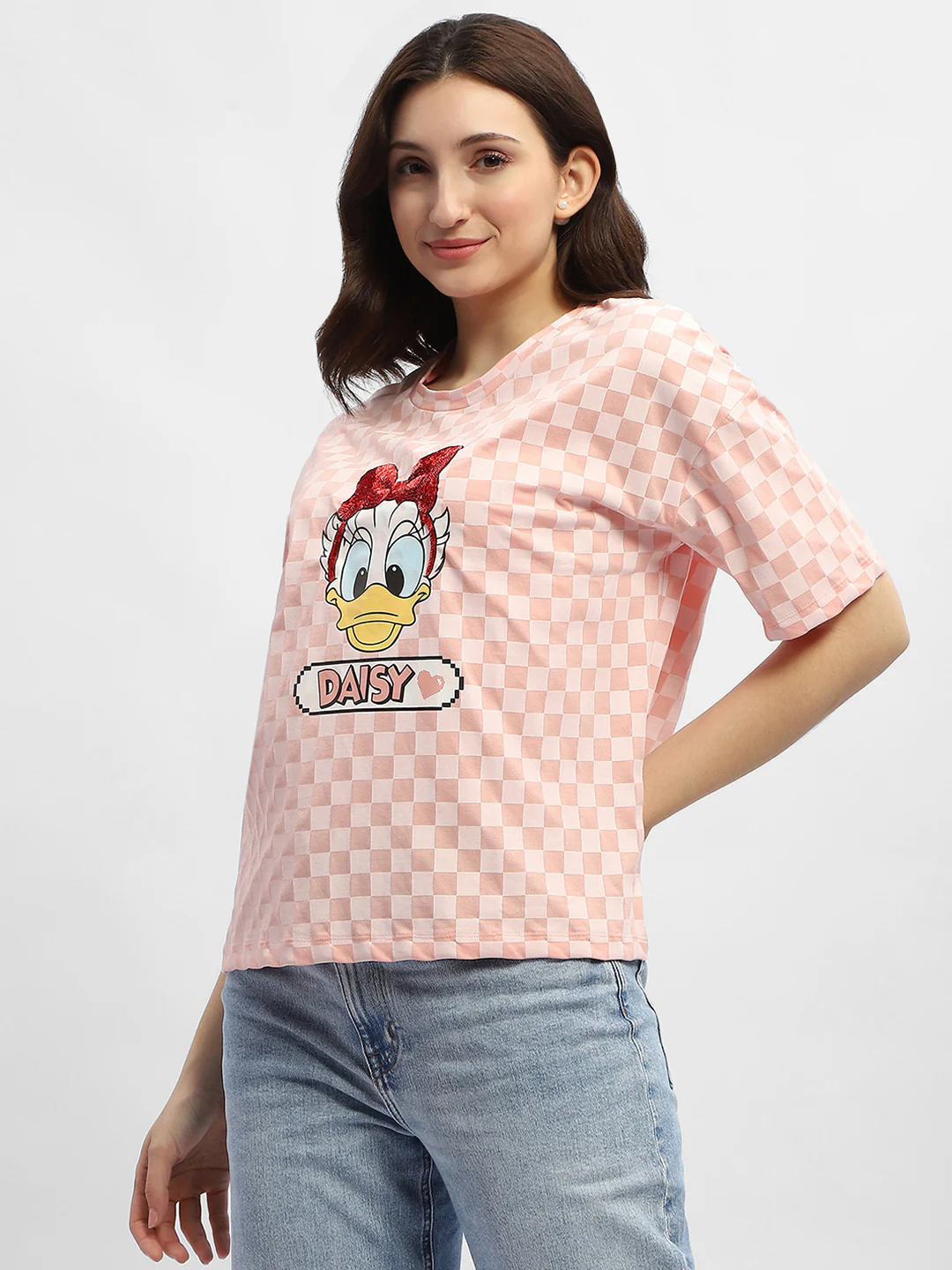 Madame Disney Donald Duck Pink Cotton T-Shirt - Image 5
