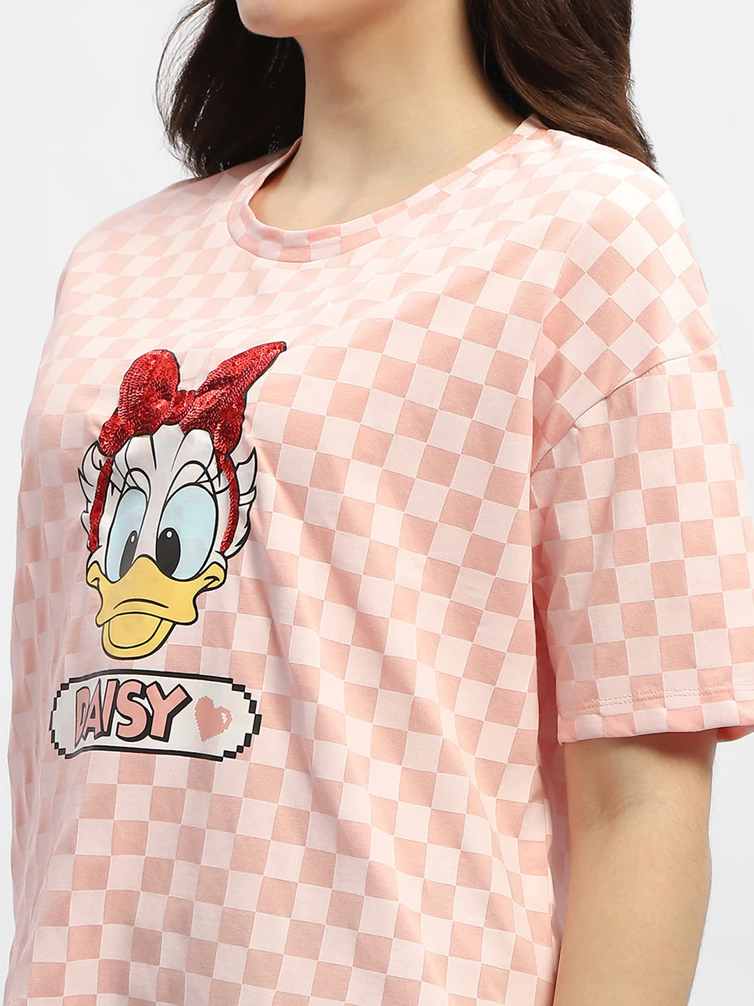 Madame Disney Donald Duck Pink Cotton T-Shirt - Image 7