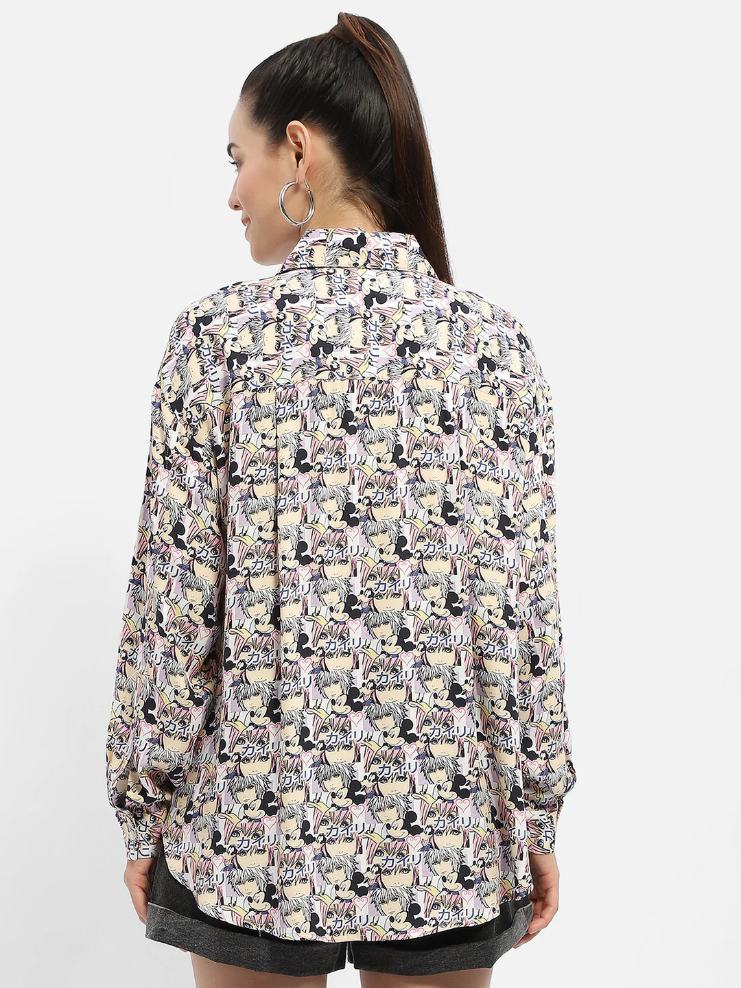 Madame Disney Mickey Mouse Print Mauve Shirt - Image 5
