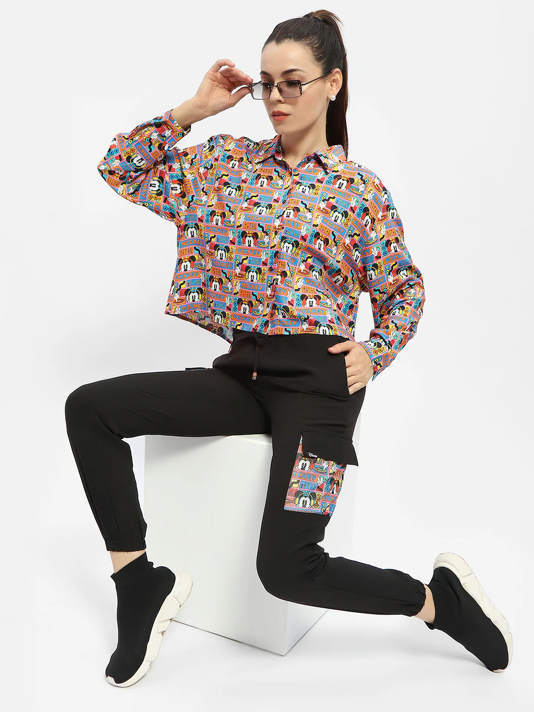 Madame Disney Printed Orange Shirt - Image 2