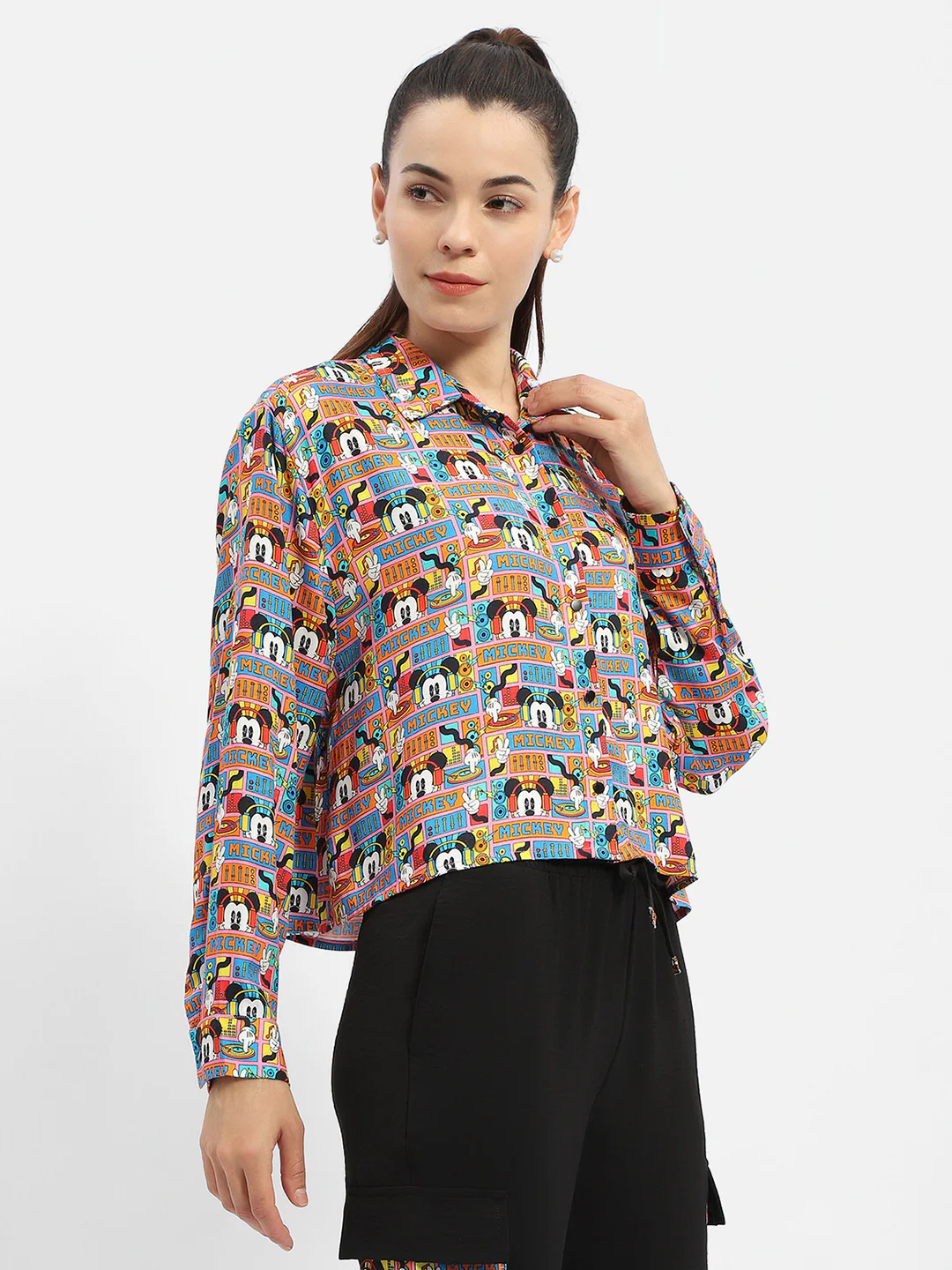 Madame Disney Printed Orange Shirt - Image 3