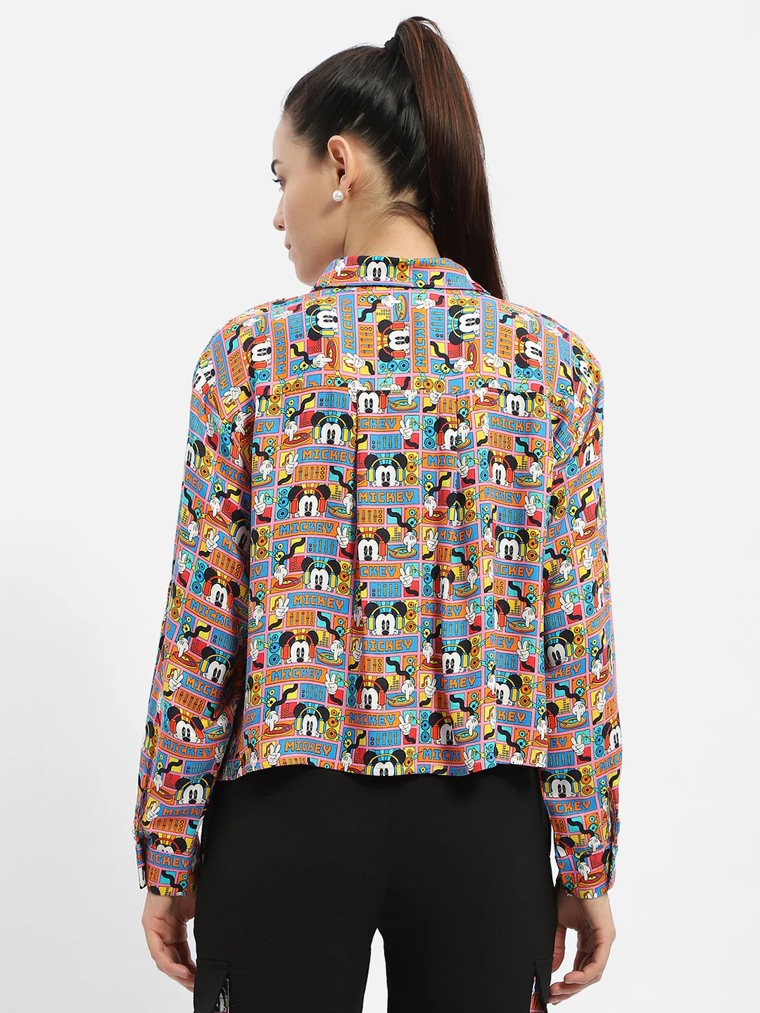 Madame Disney Printed Orange Shirt - Image 5