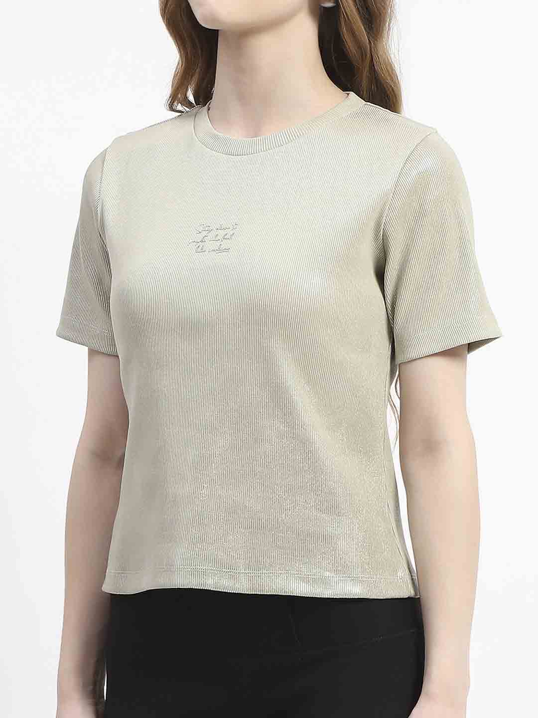 Madame Green Crew Neck Cotton T-shirt - Image 6