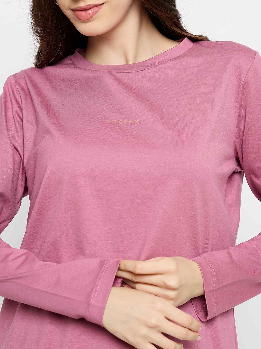Madame Lilac Cotton Blend Top - Image 7