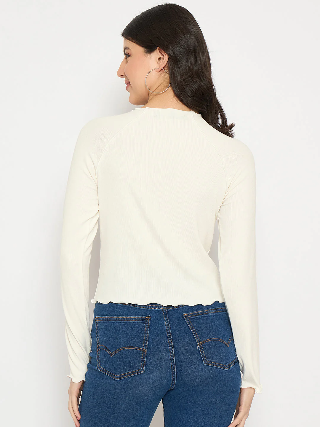 Madame Graphic Print Raglan Sleeve Off White T-shirt - Image 6