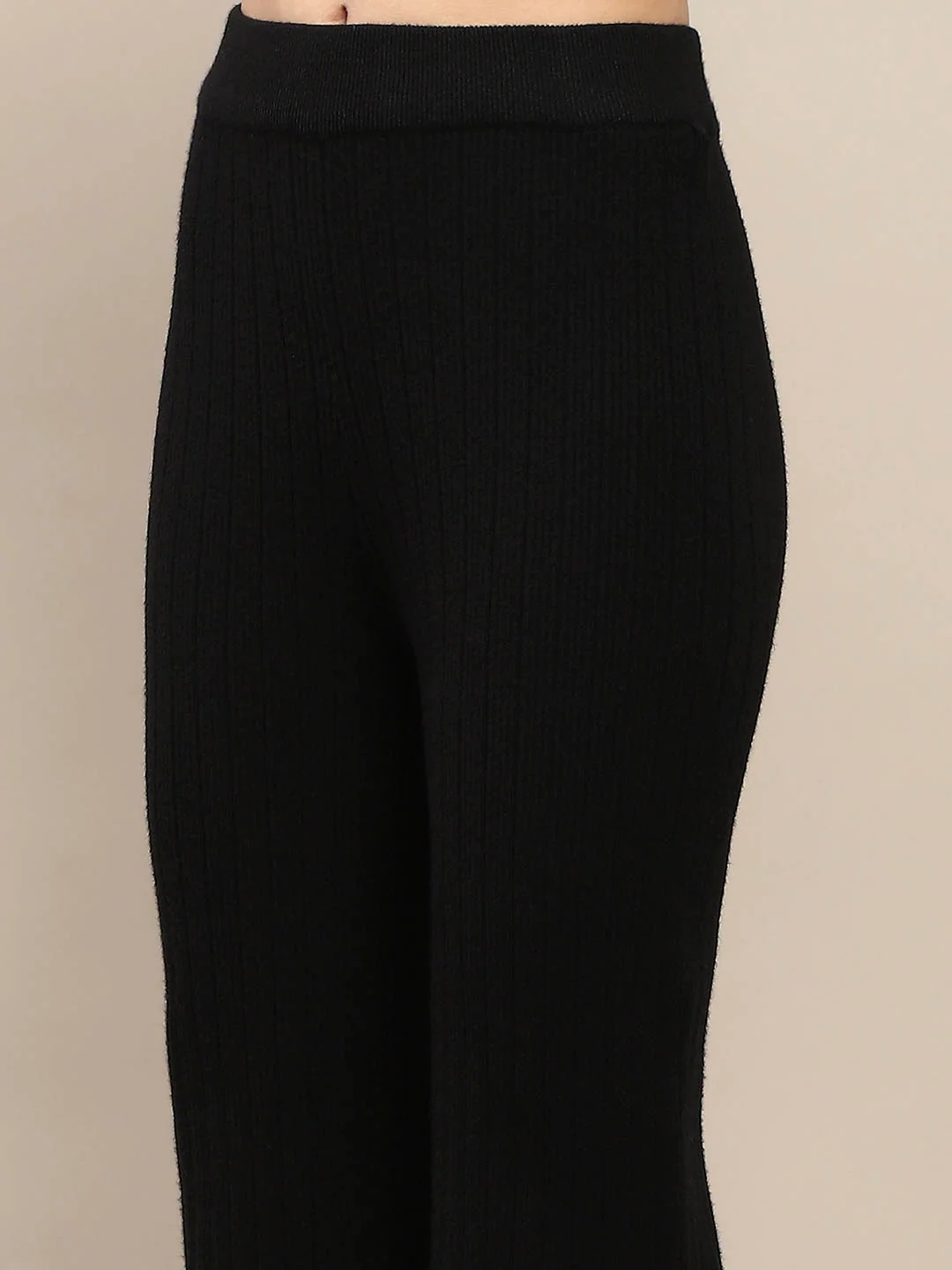 Madame Black Knitted Top and Bottom Co-Ord Set - Image 7