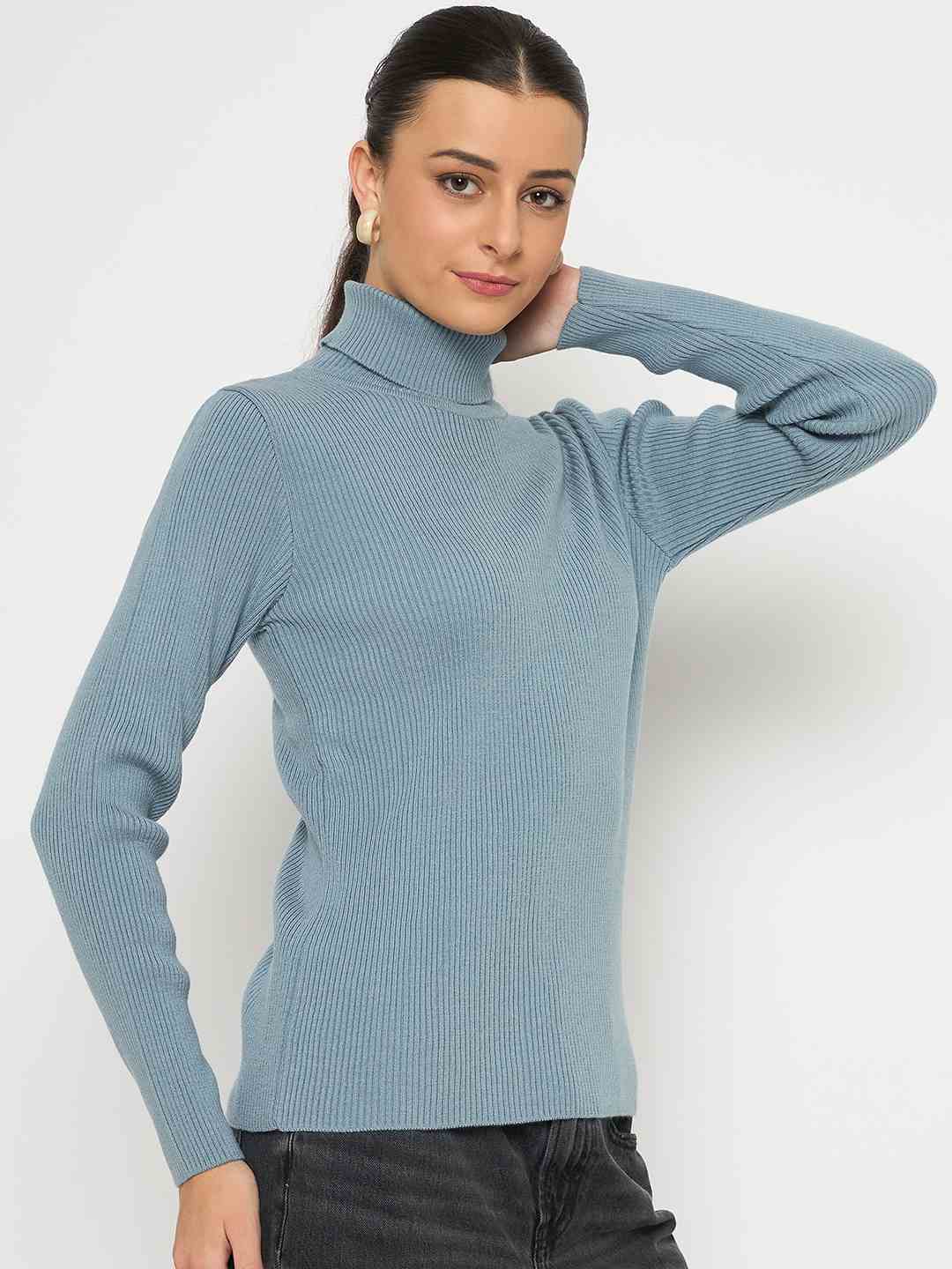 Madame High Neck Sky Blue Skeeve - Image 4