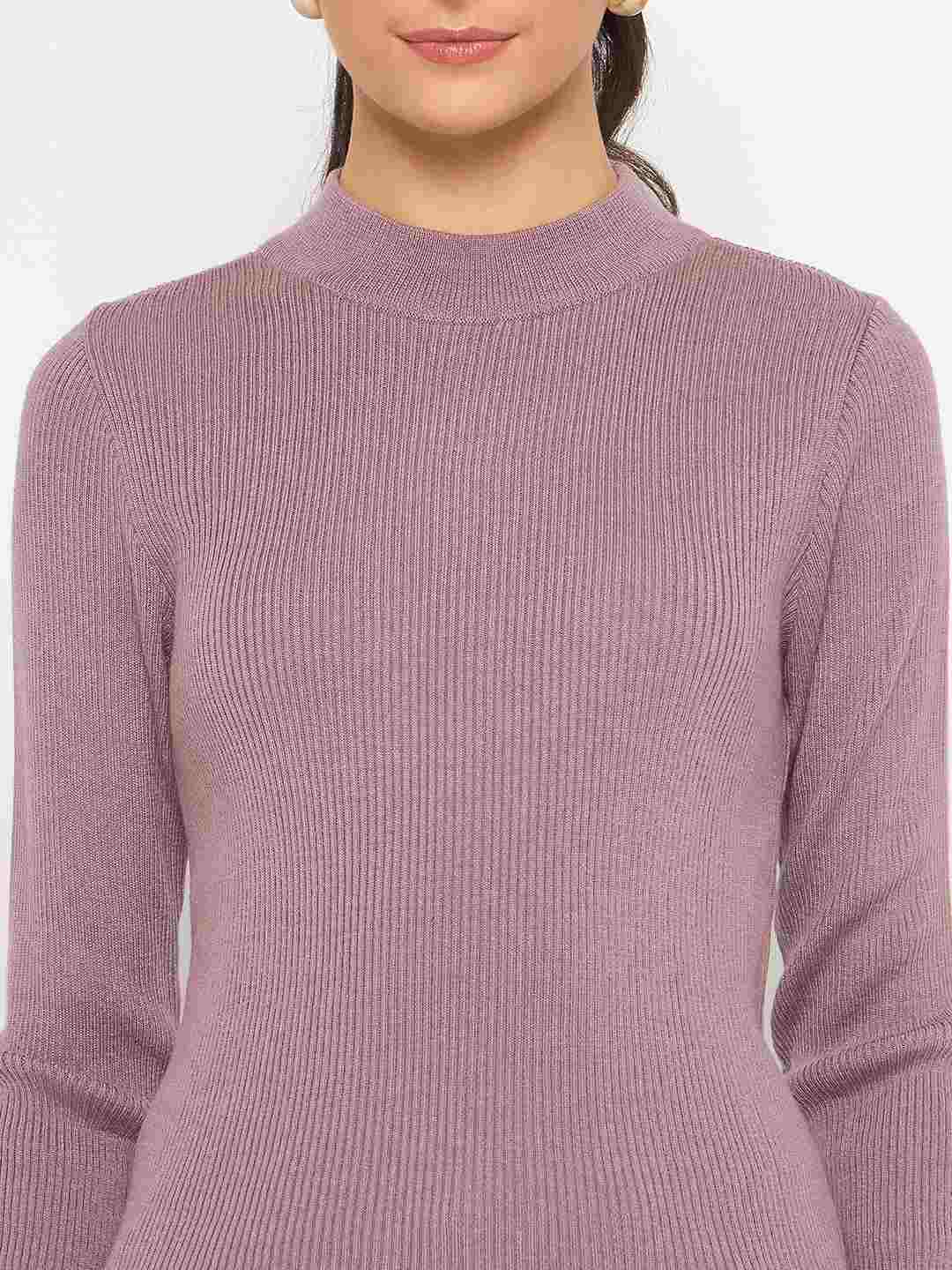 Madame Acrylic Mock Neck Garnet Skeeve - Image 7