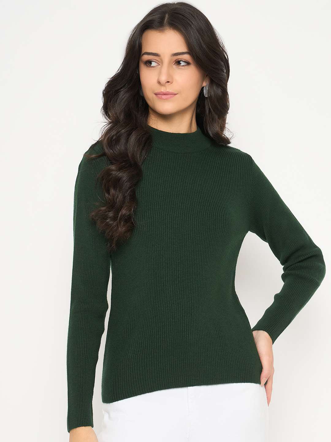 Madame Mock Neck Green Skeeve - Image 3
