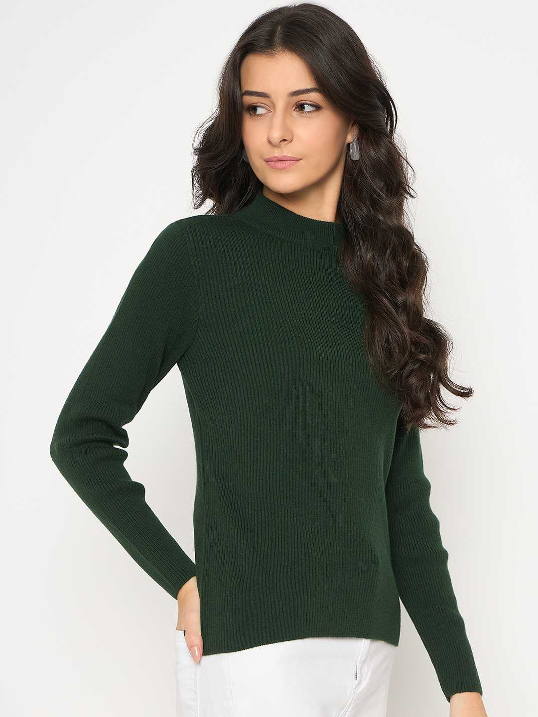 Madame Mock Neck Green Skeeve - Image 4