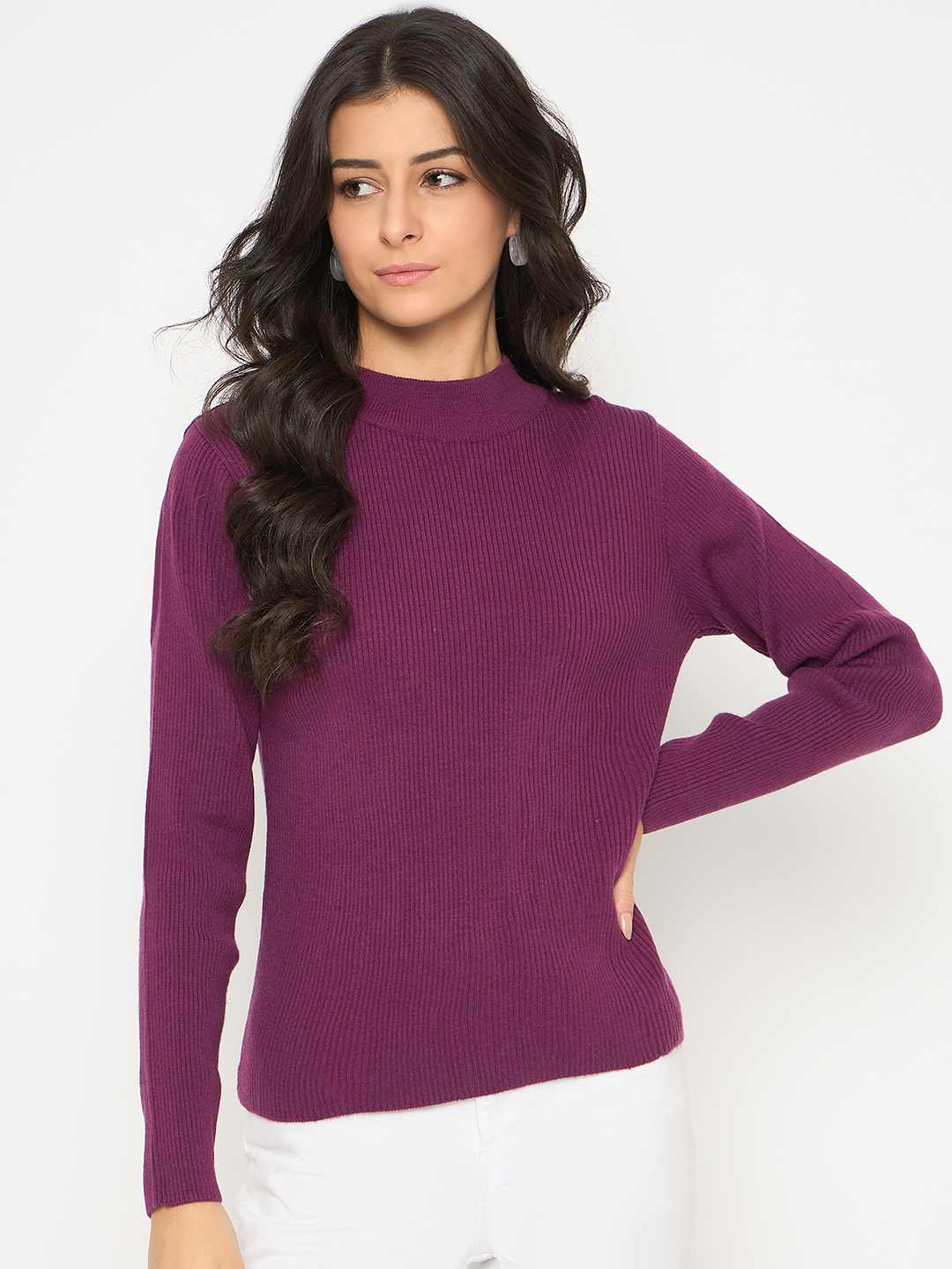 Madame Mock Neck Purple Skeeve - Image 3
