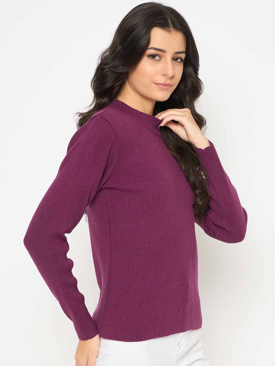 Madame Mock Neck Purple Skeeve - Image 4