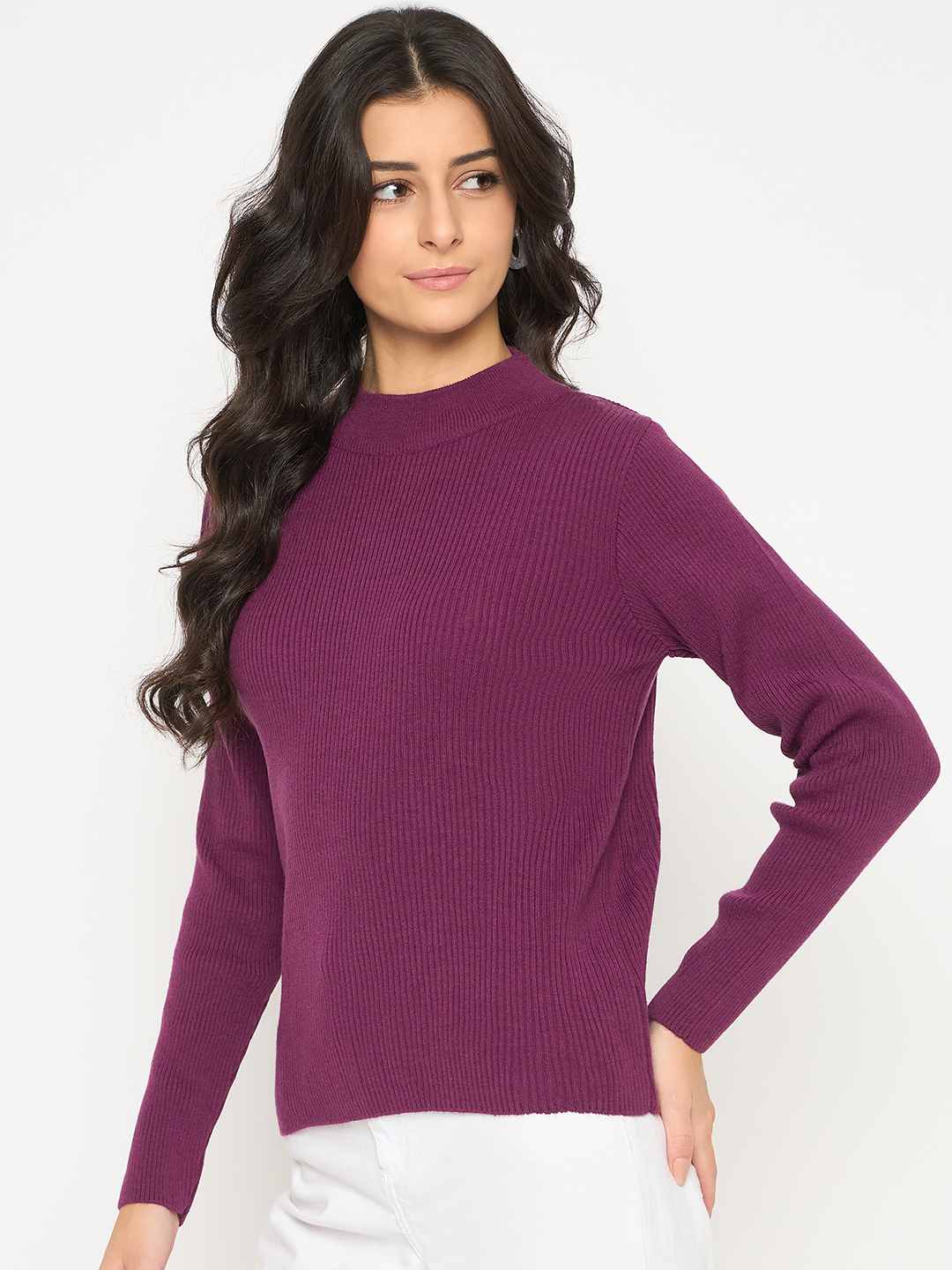 Madame Mock Neck Purple Skeeve - Image 5