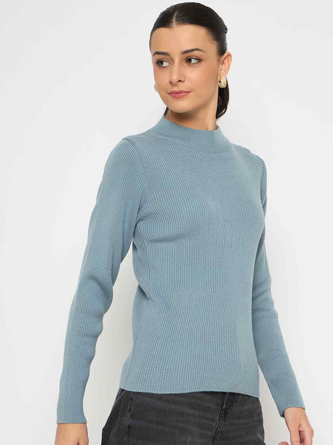 Madame Mock Neck Sky Blue Skeeve - Image 4