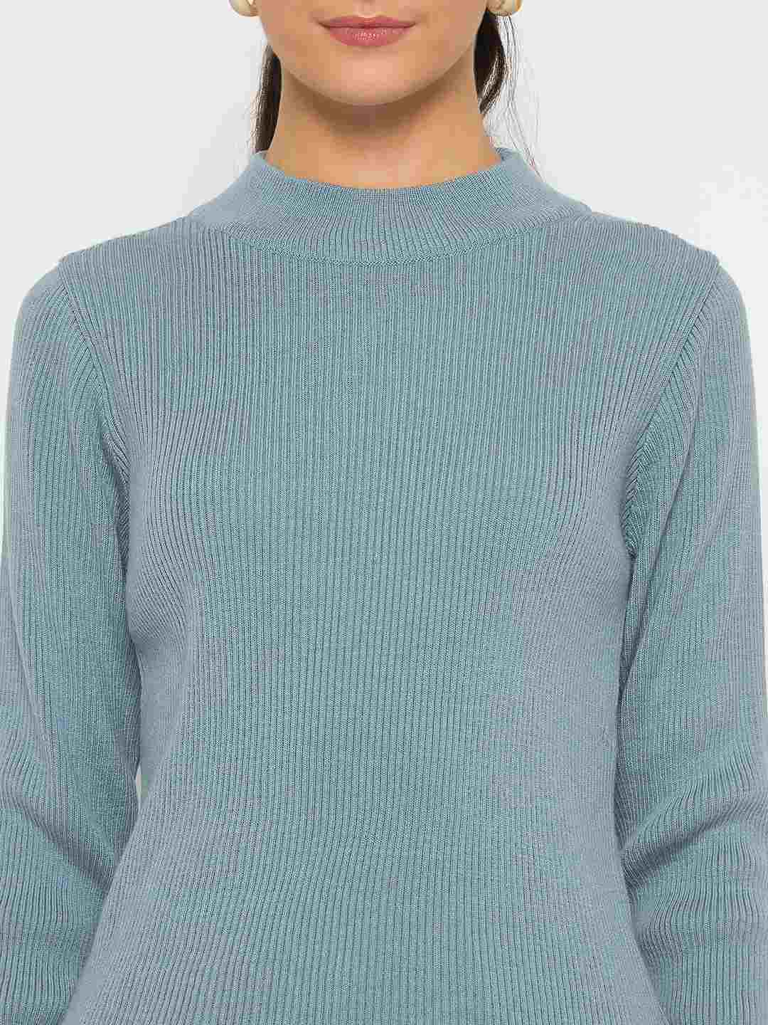 Madame Mock Neck Sky Blue Skeeve - Image 7