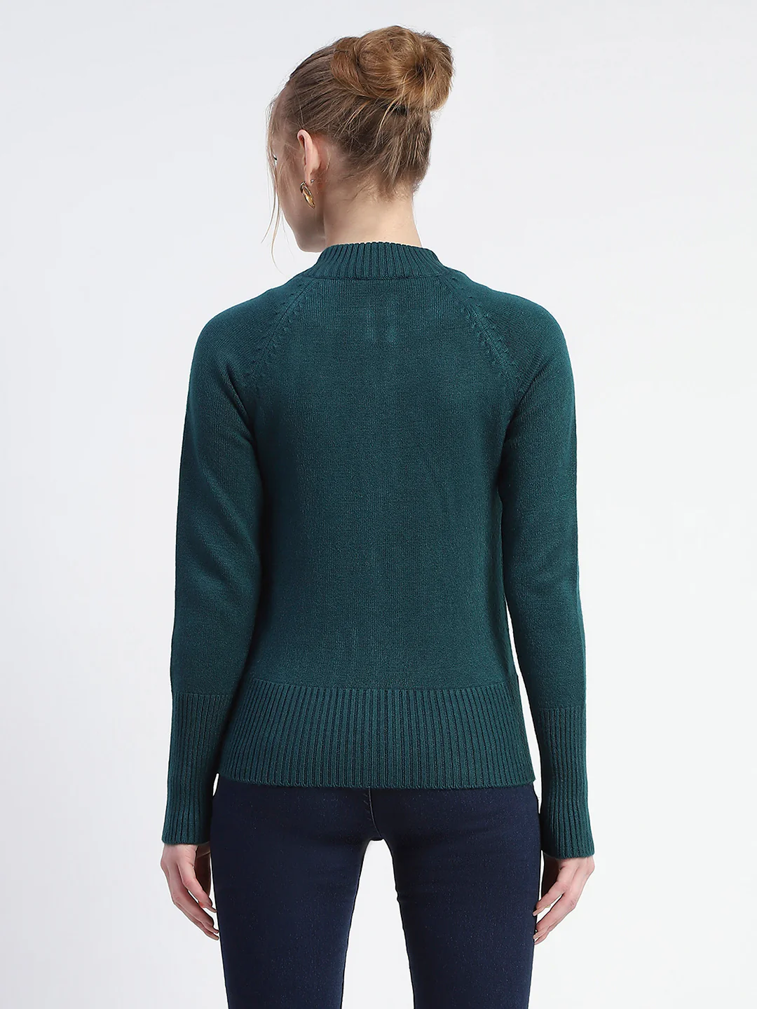 Madame Peacock Full-Zip Knit Sweater - Image 4