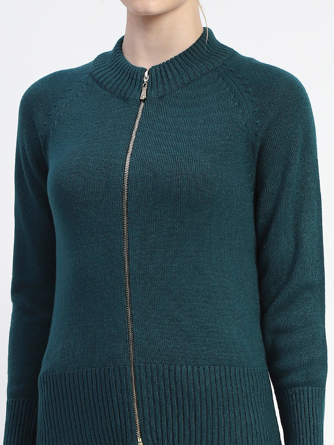 Madame Peacock Full-Zip Knit Sweater - Image 6