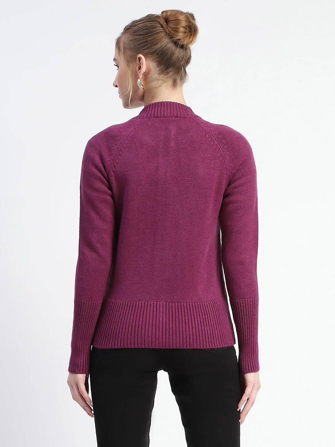 Madame Purple Full-Zip Knit Sweater - Image 5