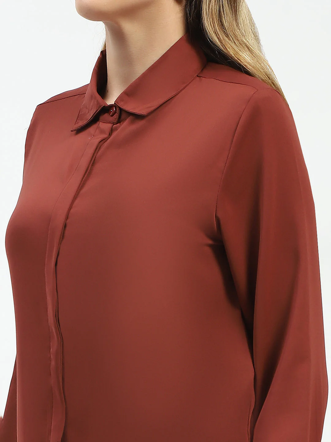 Madame Rust Button-Up Shirt with Classic Collar - Image 6
