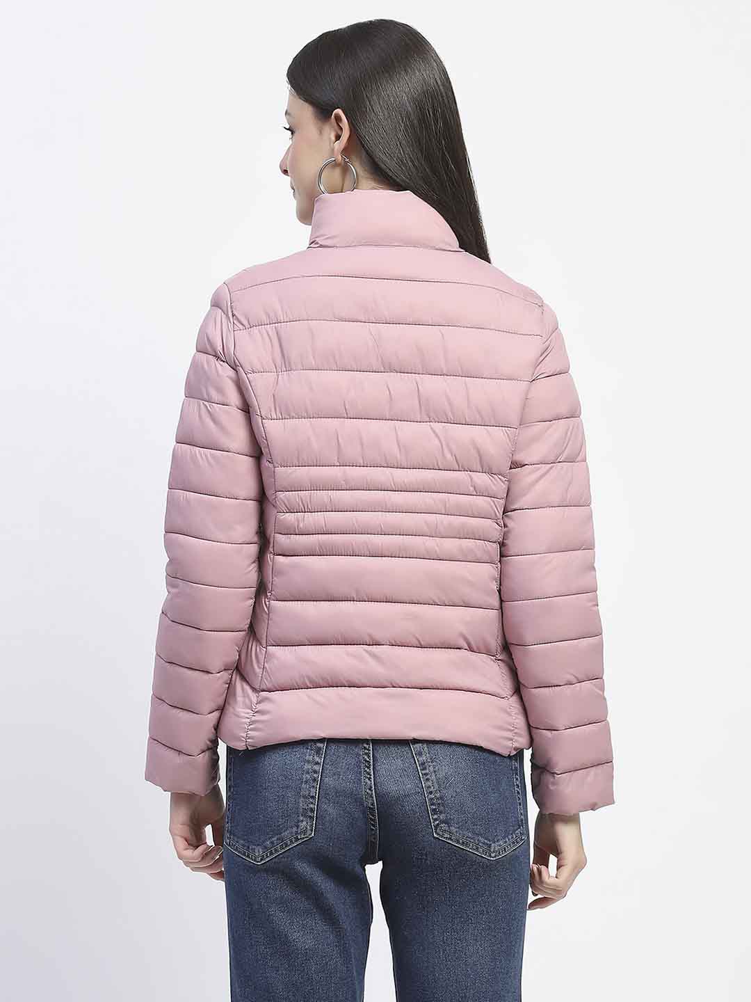 Madame Quilted Purplish Pink Puffer Jacket - Image 6