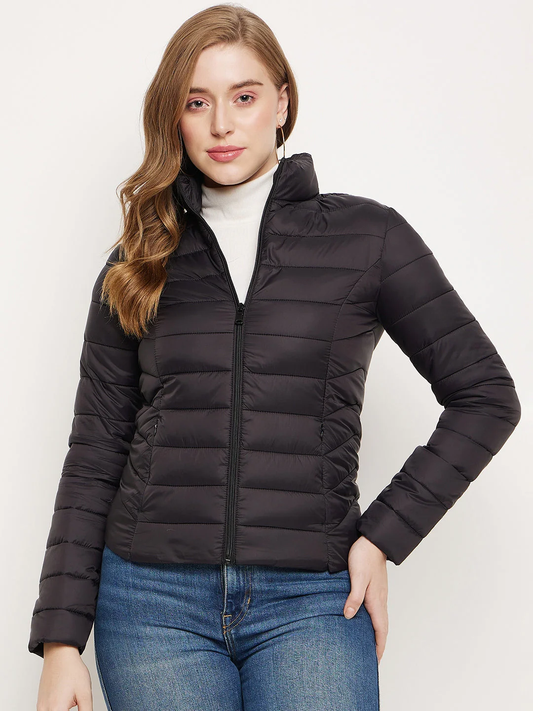 Madame Black Puffer Jacket - Image 3