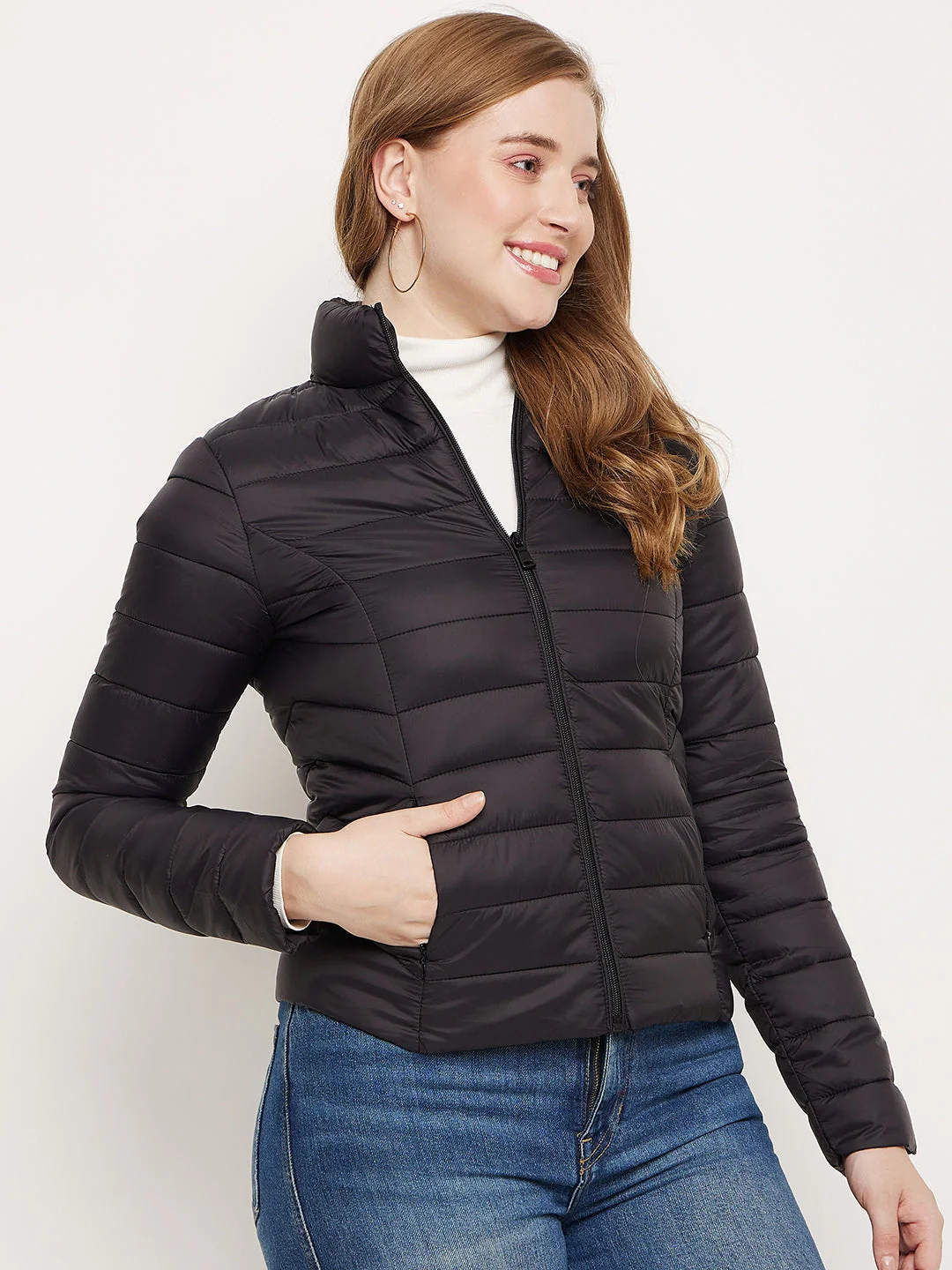 Madame Black Puffer Jacket - Image 4