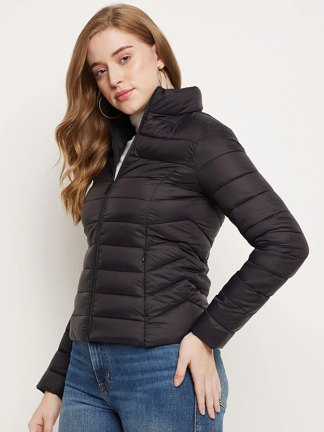 Madame Black Puffer Jacket - Image 5