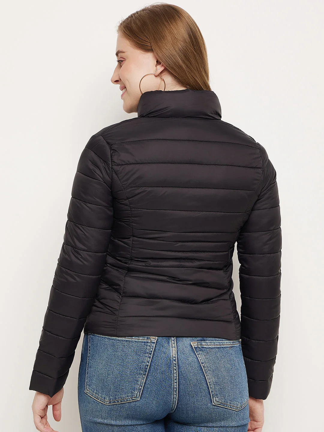 Madame Black Puffer Jacket - Image 6
