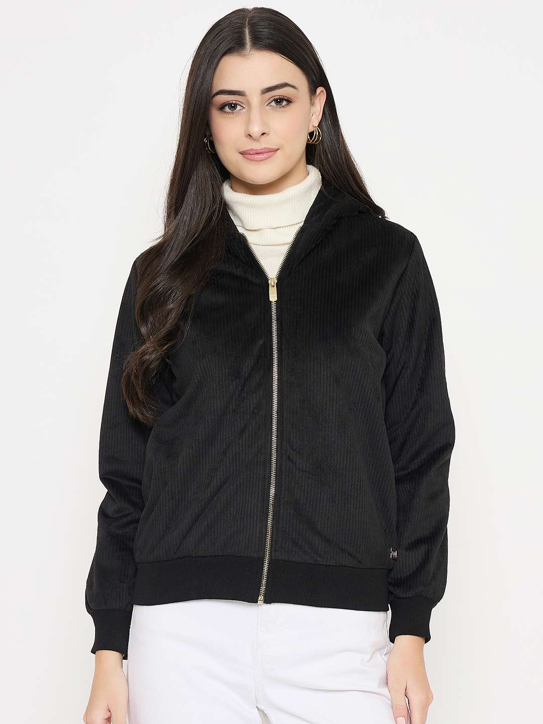 Madame  Black Hooded Sweatshirt - Image 4