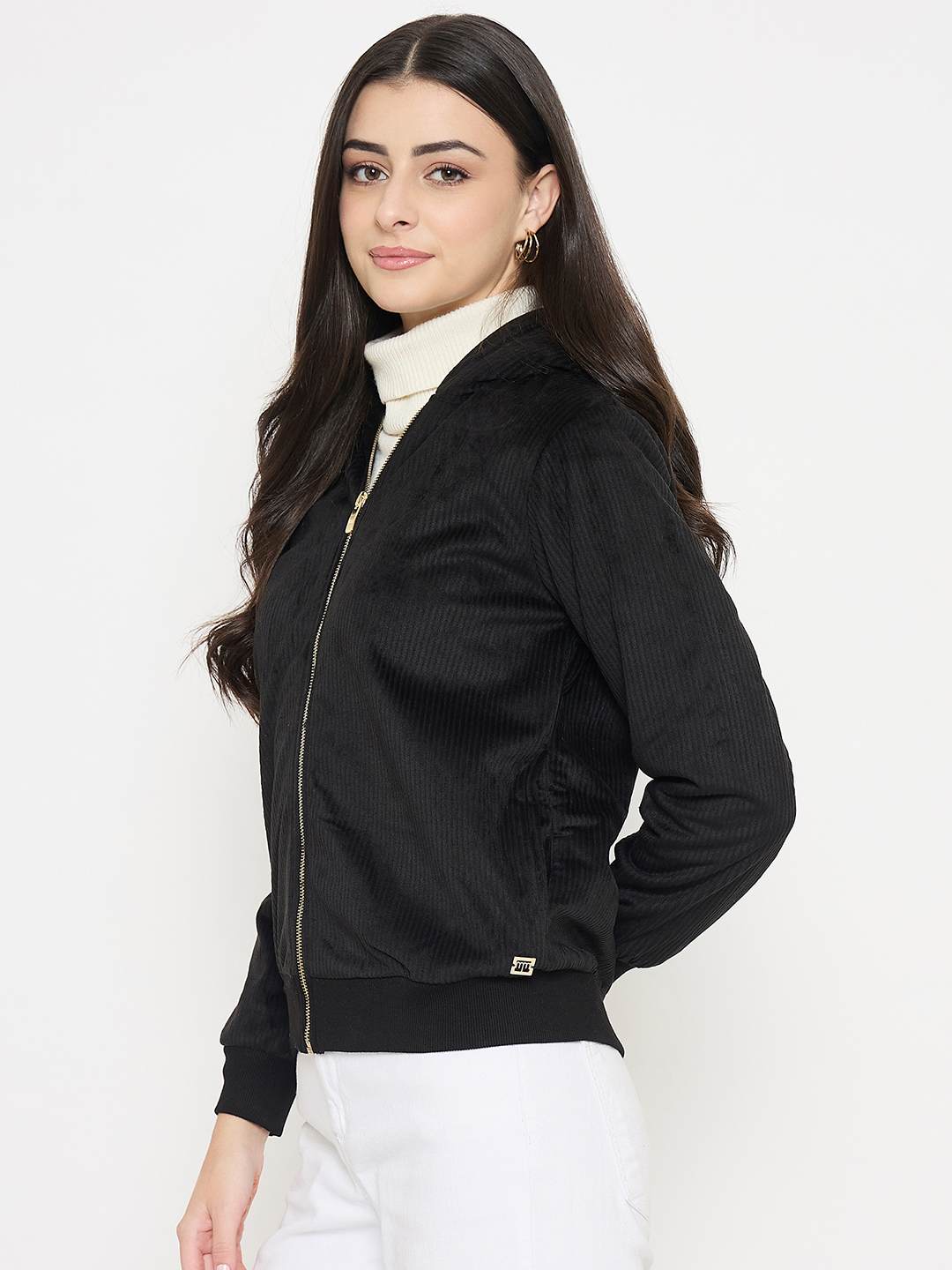 Madame  Black Hooded Sweatshirt - Image 5