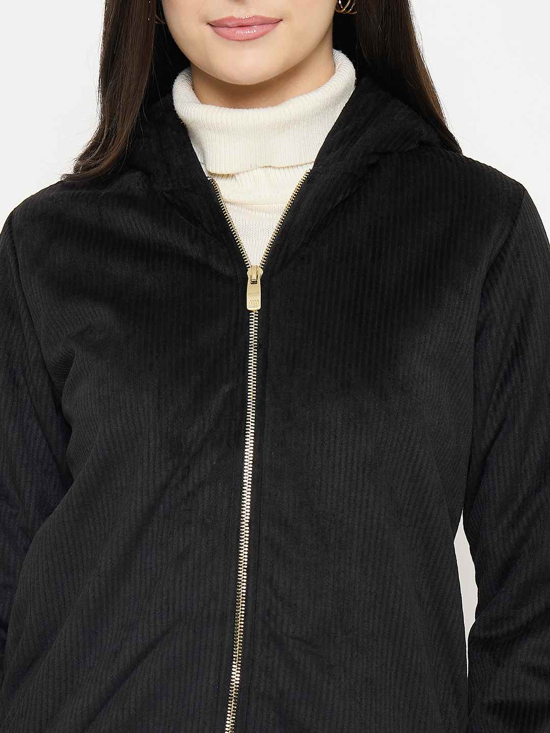 Madame  Black Hooded Sweatshirt - Image 8