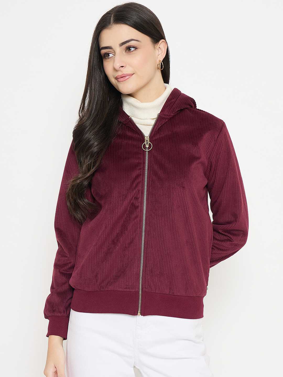 Madame Hooded Plum Sweatshirt - Image 2